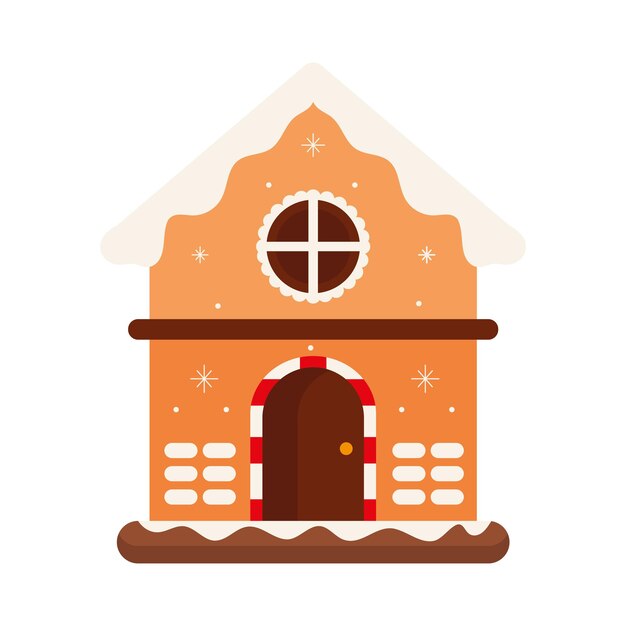 christmas house illustration