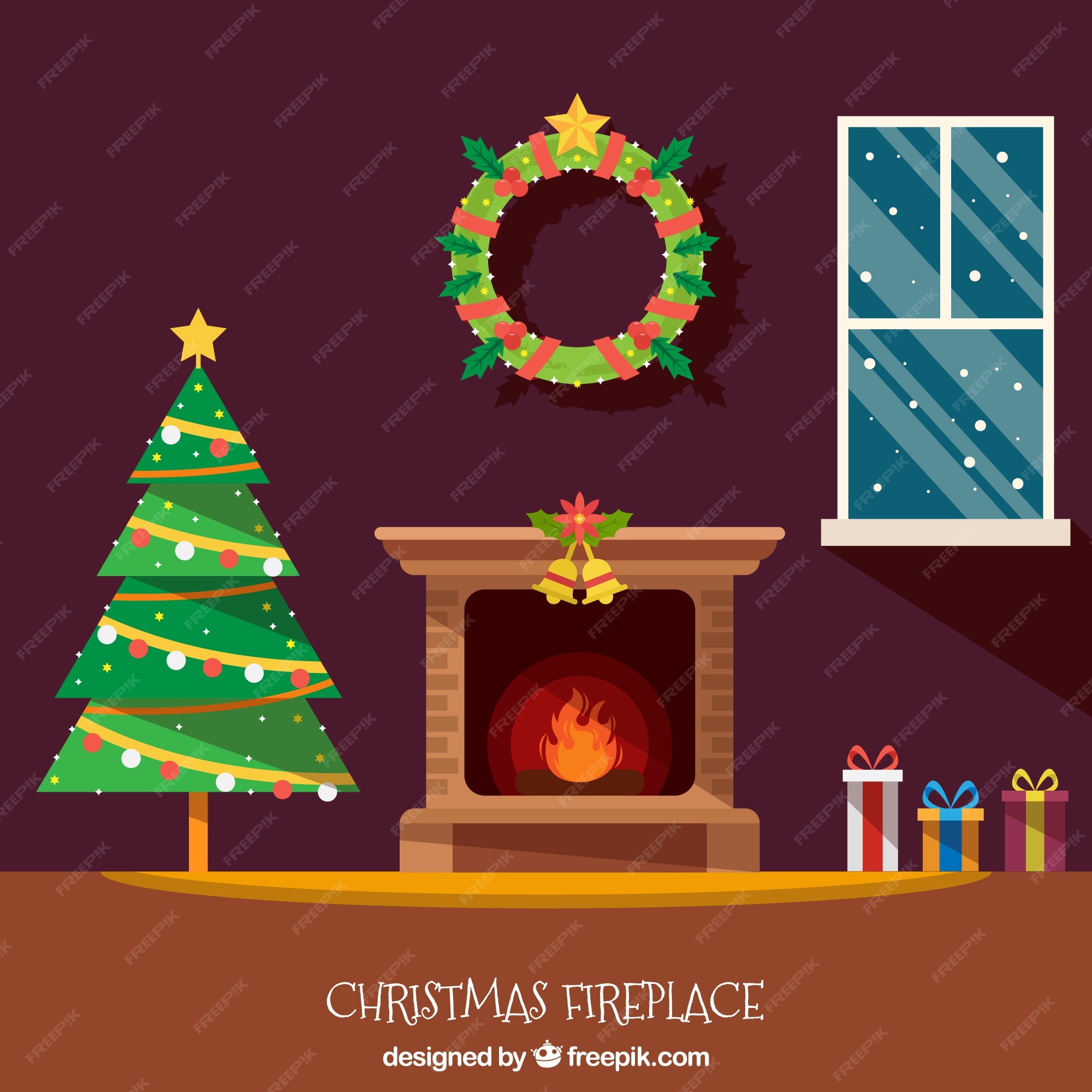 Bộ sưu tập House background christmas Noel cổ điển và đẹp