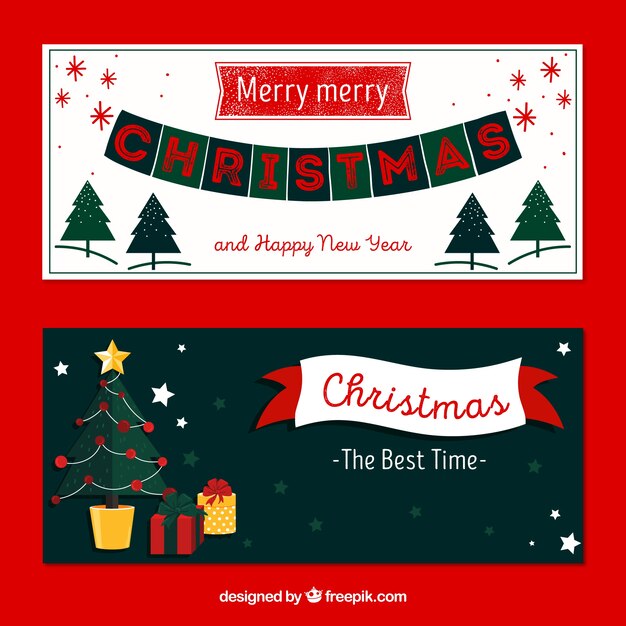 Christmas is the best time banners