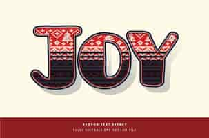 Free vector christmas jumper text effect