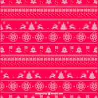 Free vector christmas knitting pattern vector