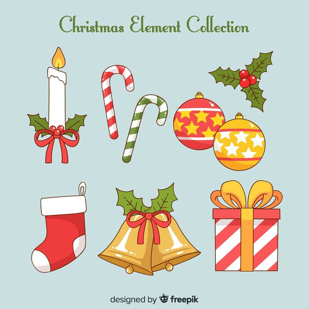 Free vector christmas label set