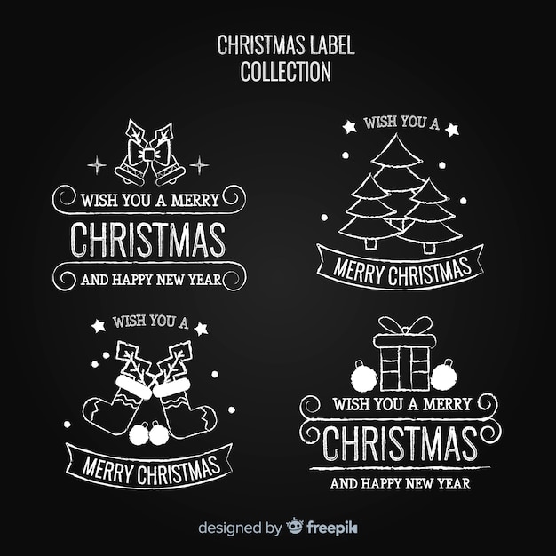 Christmas labels collection