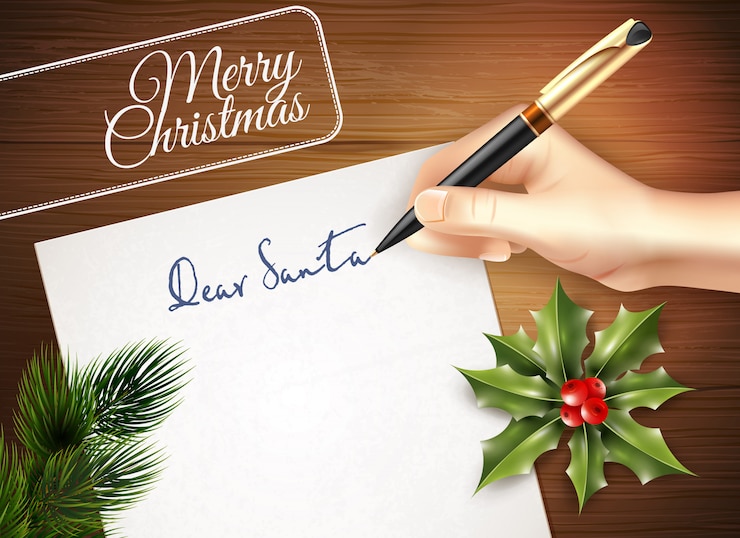 मुफ़्त वेक्टर christmas letter illustration