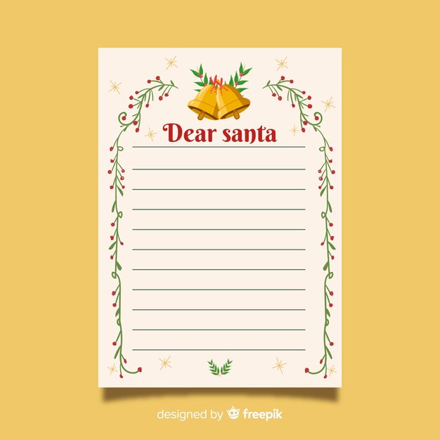 Christmas letter template