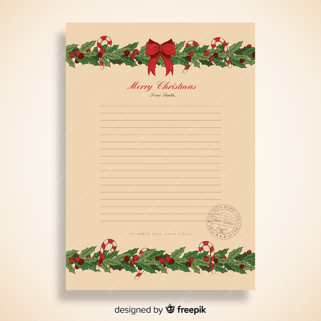 free-vector-christmas-letter-template