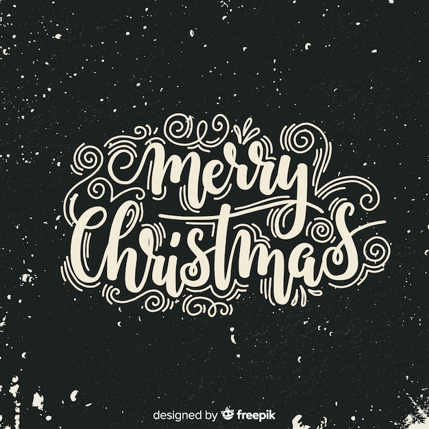 Christmas lettering background
