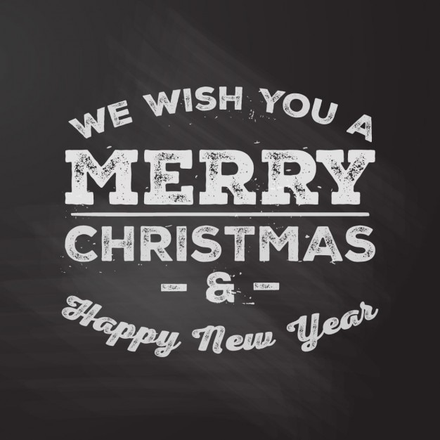 Free vector christmas lettering on a black background