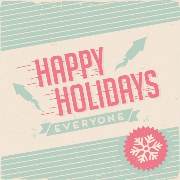 Free vector christmas lettering, turquoise striped background