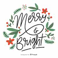 Free vector christmas lettering