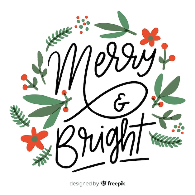 Christmas lettering