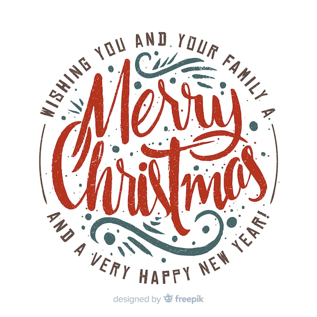 Free vector christmas lettering