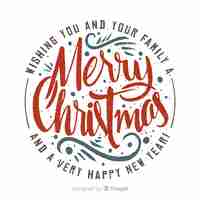 Free vector christmas lettering