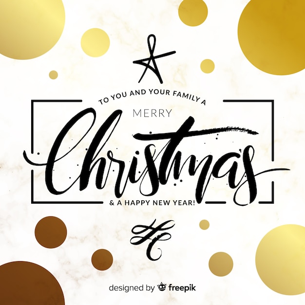 Free vector christmas lettering