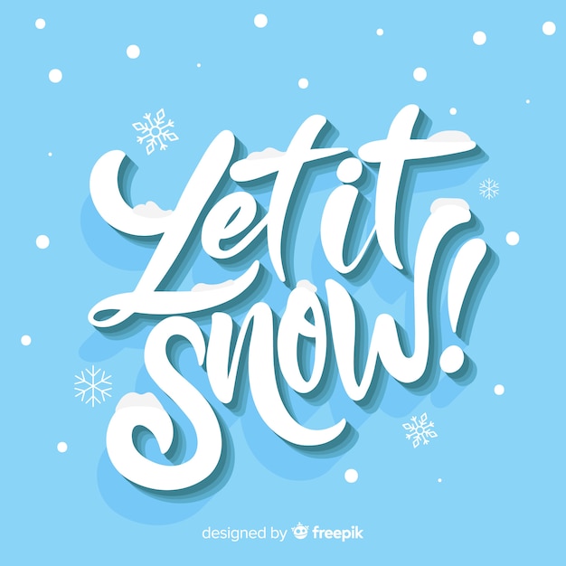 Free vector christmas lettering