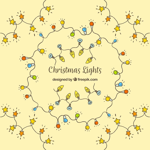 Christmas lights background