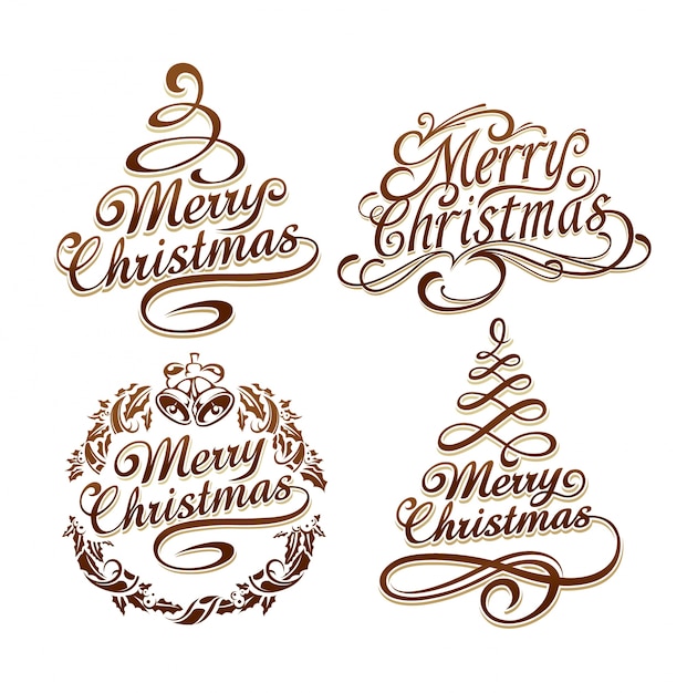 Christmas logo collection