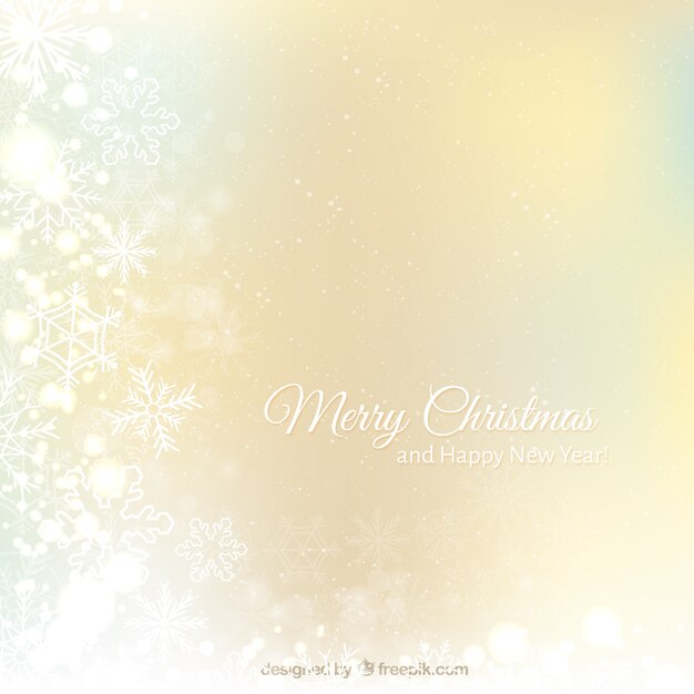Christmas and New Year Snowflake Background