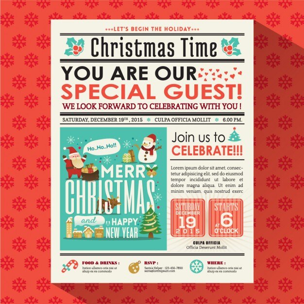 Christmas newspaper