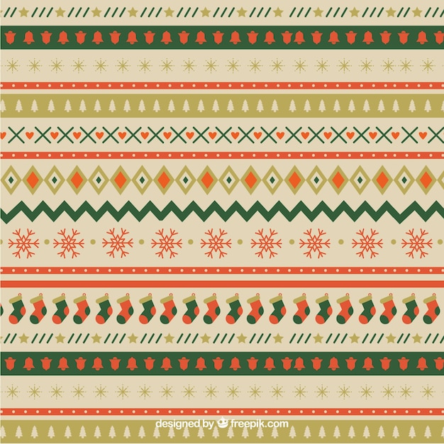 Christmas ornamental pattern