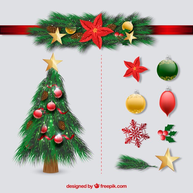 Christmas ornaments set