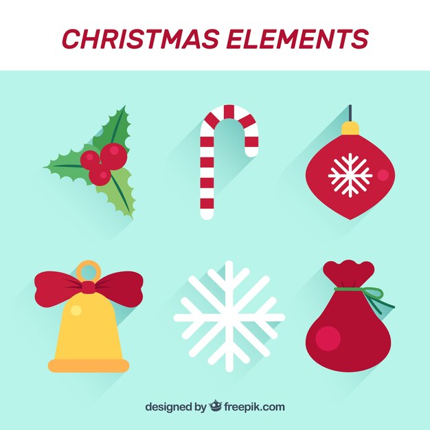 Christmas ornaments with colorful style