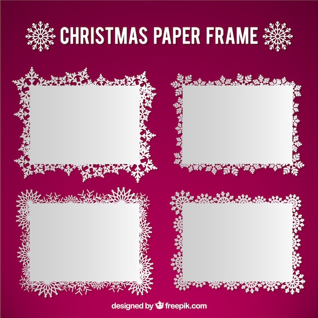 Christmas paper frame pack