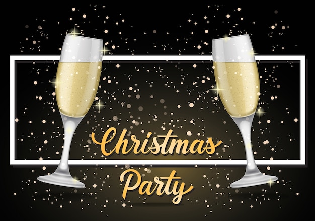 Free vector christmas party background