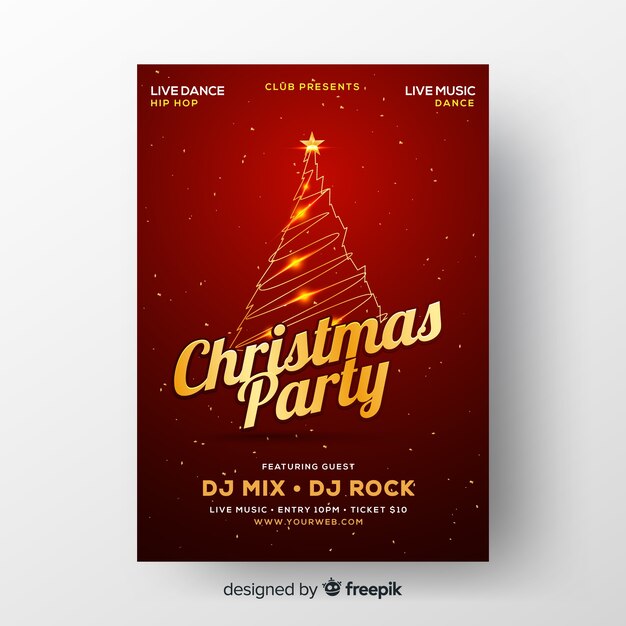 Christmas party banner