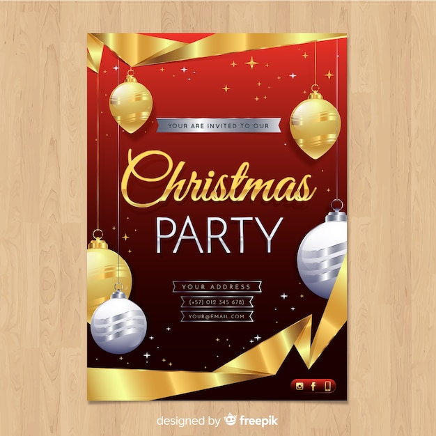 Christmas party banner