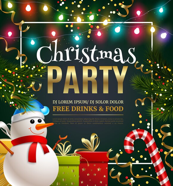 Christmas Party Festive template