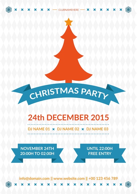 Christmas party flyer