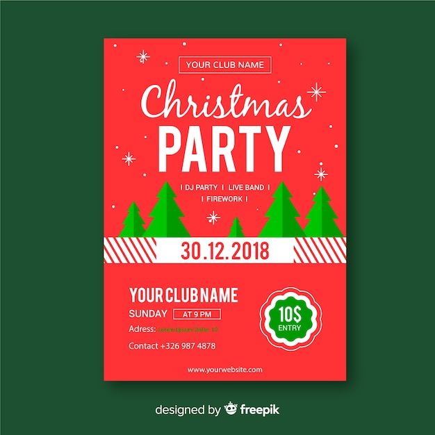 Christmas party flyer