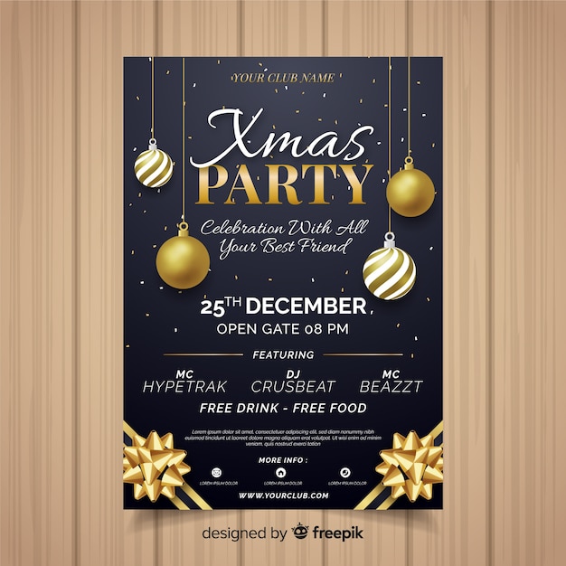 Christmas party flyer