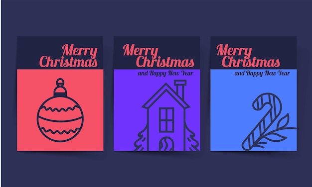 최신 유행 플랫 스타일의 크리스마스 파티 초대 포스터 배경