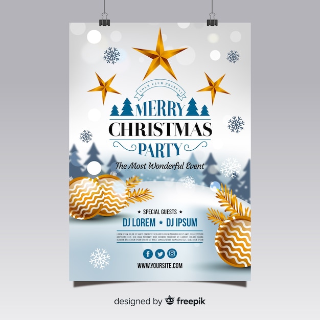 Christmas party poster