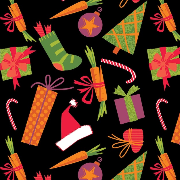 Free vector christmas pattern background