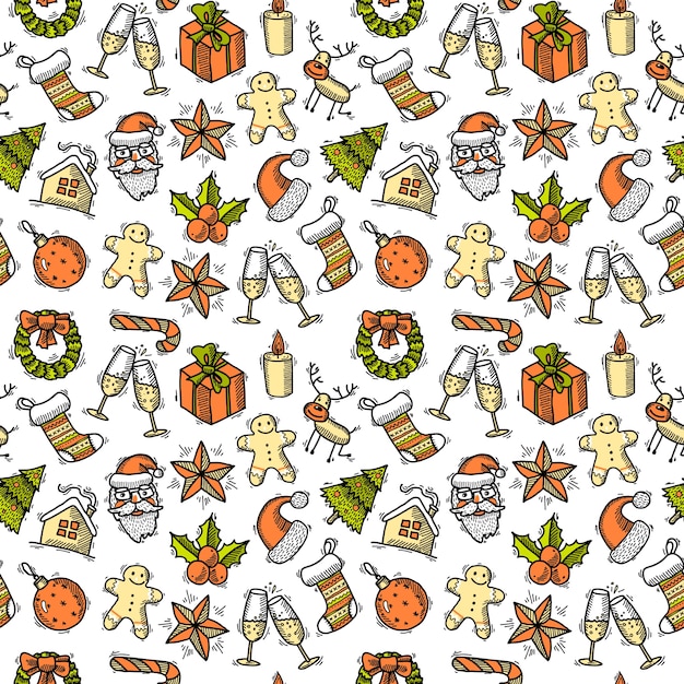 Christmas pattern background
