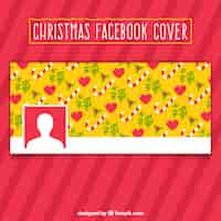 Free vector christmas pattern - cover for facebook