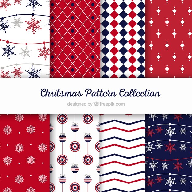 Christmas patterns set