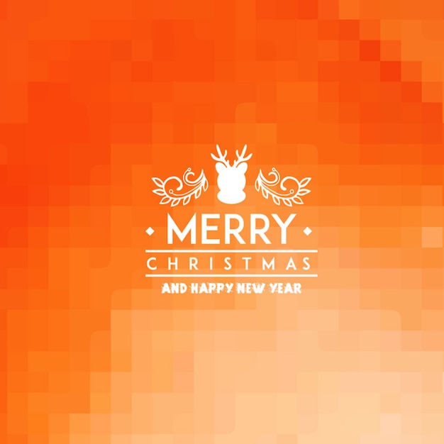 Christmas pixelated background