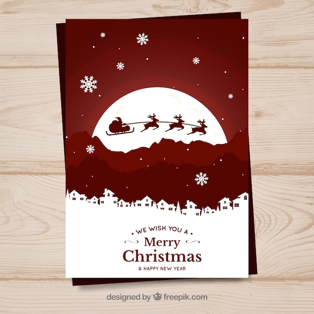 Free vector christmas postcard ornament decoration