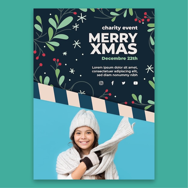 Christmas poster template