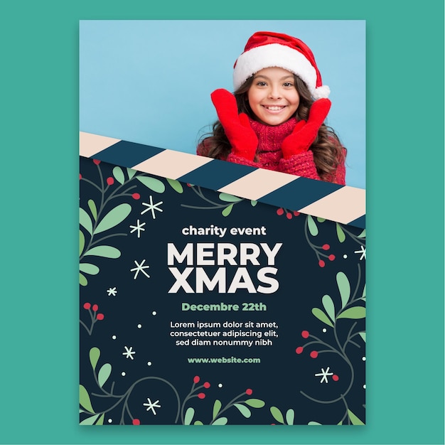 Christmas poster template