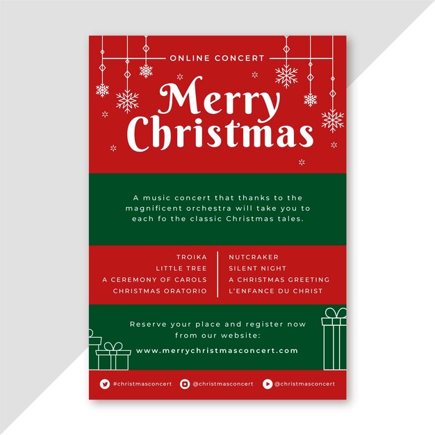 Christmas poster template