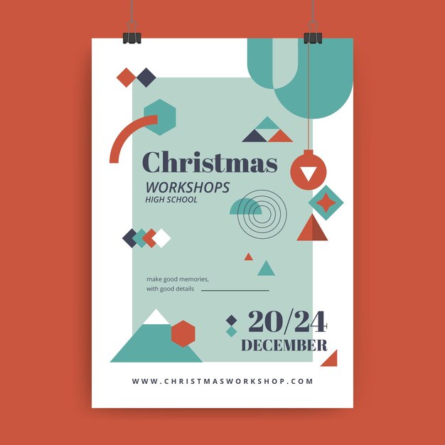 Christmas poster template