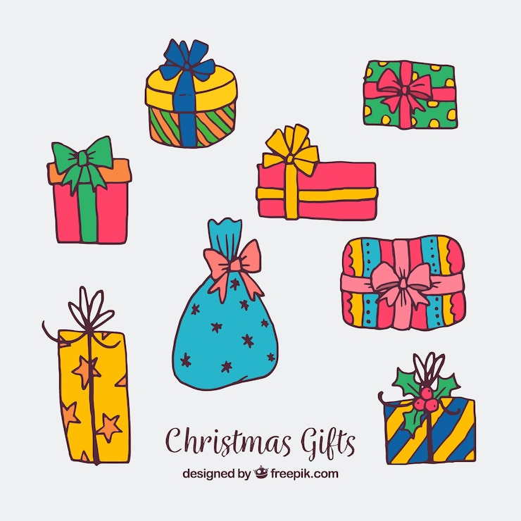 Free Vector christmas presents
