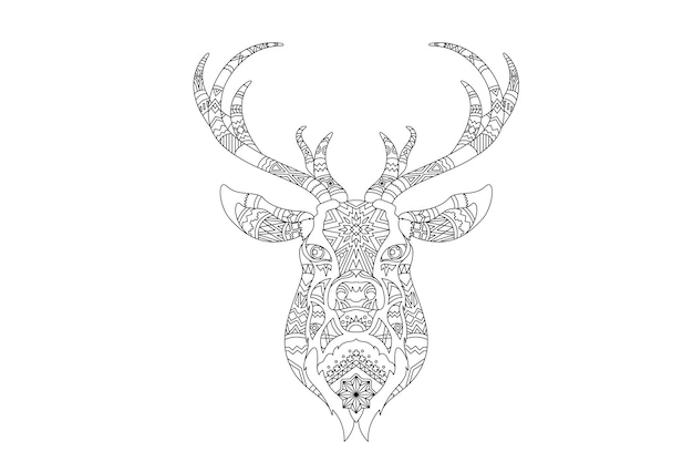 Christmas reindeer vector