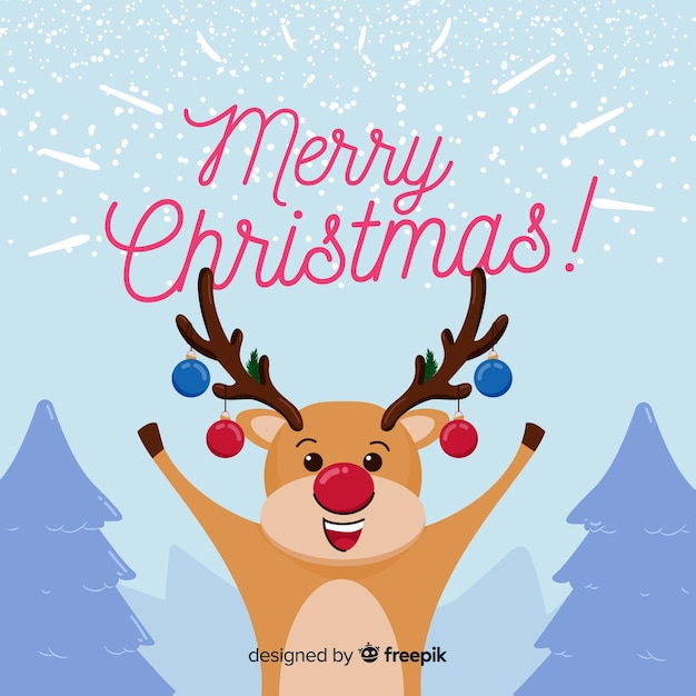 Free vector christmas reindeer