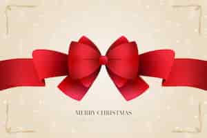 Free vector christmas ribbon background